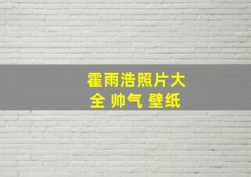 霍雨浩照片大全 帅气 壁纸